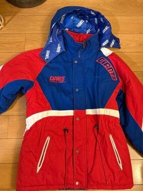 90s new York giants puffer jacket